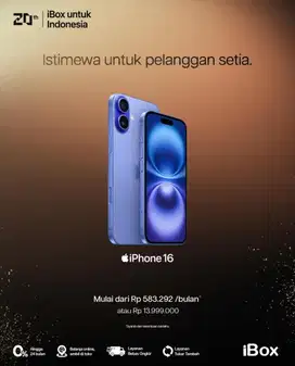 Promo cicilan home credit iphone 16 bebas 2x angsuran