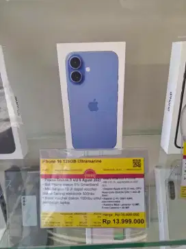 PROMO CICILAN HOMECREDIT IPHONE 16 128GB FREE 1X SAMPAI 2X CICILAN