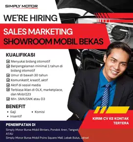 SALES MARKETING MOBIL BEKAS