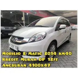 Mobilio E Matic 2014 Putih Km40Rban
