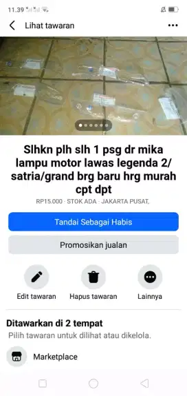 Slhkn plh slh 1 psg dr kelengkapan sepeda/motor lawas brg baru murah
