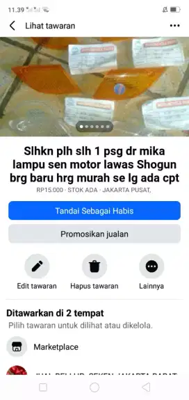 Slhkn plh slh 1 psg dr kelengkapan sepeda/motor lawas brg baru murah2