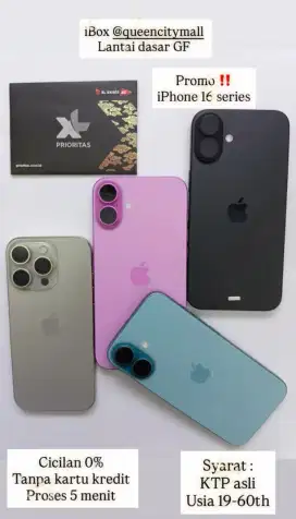 iPhone 16 series promo cicilan 0% tanpa kartu kredit
