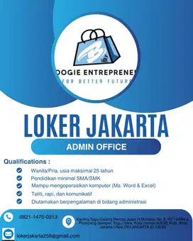 Halo kakak aku ada info loker nih kakak,Kakak bisa Hubungi