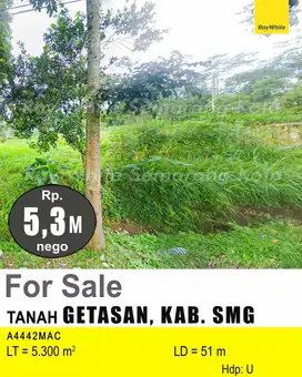 DIJUAL TANAH DI GETASAN KAB SEMARANG A4440