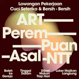 ART Perempuan NTT Cuci Seterika Bersih - Bersih