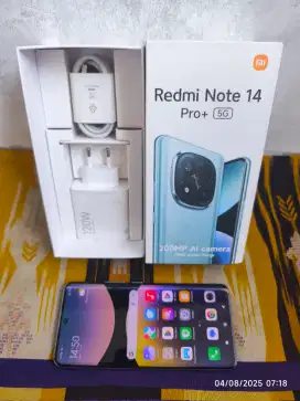 Redmi Note 14 Pro Plus 5G 8/256 Fullset ori segel mulus garansi On
