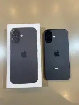 JUAL SECOND iPhone 16 256Gb black garansi resmi by iBox