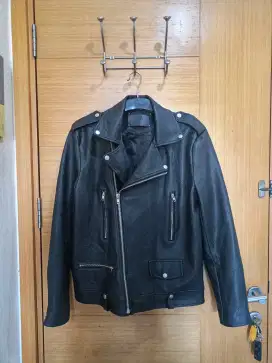 JAKET KULIT RAMONES SIZE XL