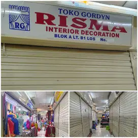 Kios badan pasar Tanah Abang blok a lantai basement 1 jakarta pusat