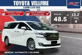 TOYOTA VELLFIRE G 2015 ATPM 2.5 SUNROOF SERVICE RECORD PILOT SEAT#F3ST