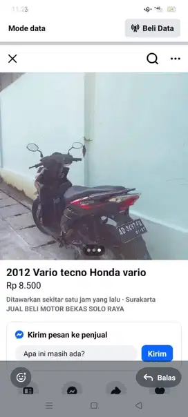 Dijual Vario Tahun 2012 Kondisi 95%Bekas Seperti Baru