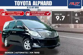 TOYOTA ALPHARD 2013 2.5 AT SUNROOF LOW KM.78RB & PAJAK PANJANG #F3ST