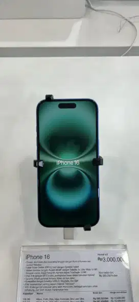 CICILAN IPHONE 16 128GB BUNGA O PERSEN