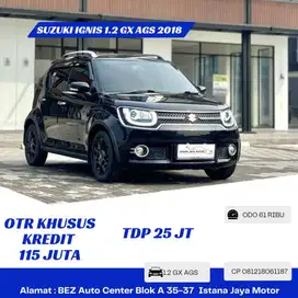 LOW KM Suzuki Ignis 1.2 GX AGS AT 2018 Hitam
