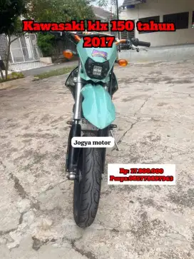 Kawasaki klx 150 tahun 2017 cash & credit