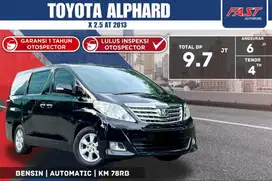 TOYOTA ALPHARD 2013 2.5 AT SUNROOF LOW KM.78RB & PAJAK PANJANG #F2ST