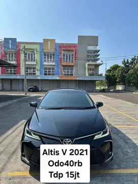TOYOTA ALTIS V 2021 odo40rb TDP 15jt HITAM 2022 ODO new