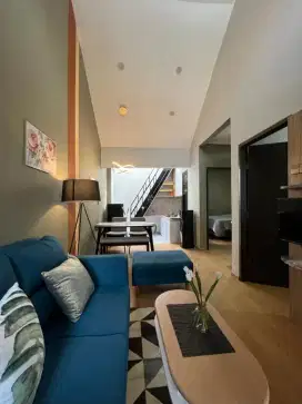 matcha house rumah minimalis dengan lantai vinyl dan full furnished