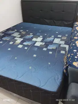 Jual satu set dipan dan matras rangka per tebal 70cm