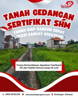 tanah murah SHM di sidoarjo