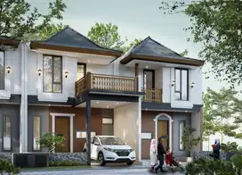 Rumah villa area alun alun kota wisata batu