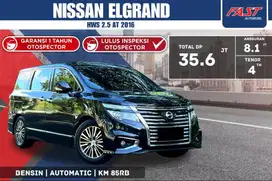 NISSAN ELGRAND HWS 2016 2.5 AT SUNROOF KM.85RB SERVICE RECORD #F5ST