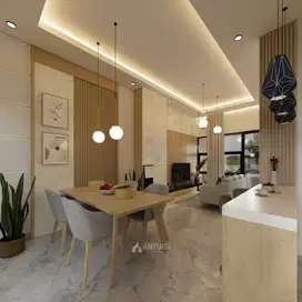 WOW Rumah Cantik Desain 3D Pinggir Jalan Strategis di Cibubur Jaktim