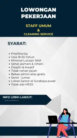 lowongan bagian staff