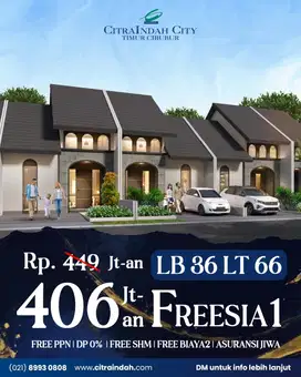 PROMO BULAN AGUSTUS New Cluster Freesia Vibe Europe