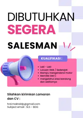 Di Butuhkan Segera