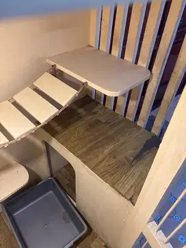 Kandang Kucing Kayu (BEKAS BISA NEGO)
