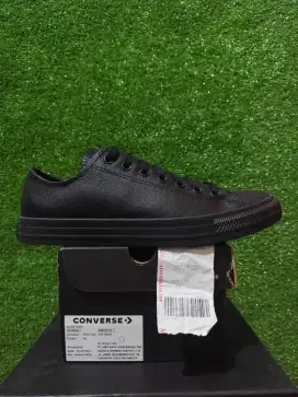 Sepatu Converse Chuck Taylor Ori Fullset / Sepatu Kulit / Sepatu Hitam