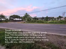 Tanah termurah nol jalan raya deandles panceng gresik