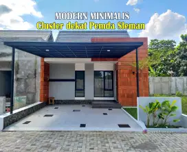 Rumah Modern Minimalis dalam Cluster dekat Pemda Sleman SCH Cebongan