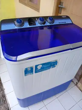 Jual mesin cuci aqua 2 tabung kapasitas 9kg