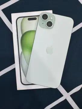 Iphone 15 plus 256GB Green second iBox BH 99% garansi on panjang