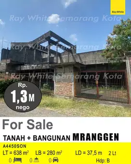 DIJUAL TANAH DAN BANGUNAN DI MRANGGEN A4450