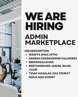 Lowongan Kerja Admin Olshop / Loker Admin Online Shop
