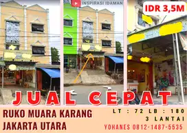 Ruko Muara Karang Dijual Jakarta Utara