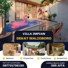 Villa impian dekat malioboro with sunbed area family room private pool
