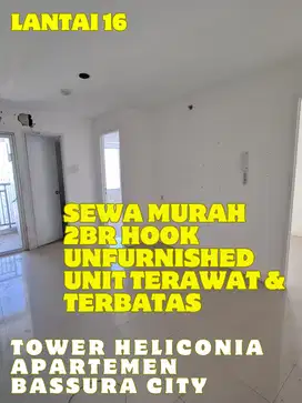 SEWA MURAH 2BR HOOK UNFURNISHED TOWER H APARTEMEN BASSURA CITY