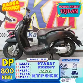 Dp 800rb kredit scoopy 2023 km low bergaransi