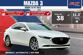 MAZDA 3 SEDAN 2023 SUNROOF VERY LOW KM.9RB LIKE NEW PAJAK PANJANG#F5ST