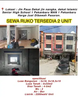 Sewa kan ruko jl paus