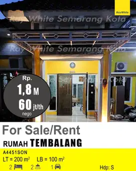 DIJUAL RUMAH DI TEMBALANG A4451