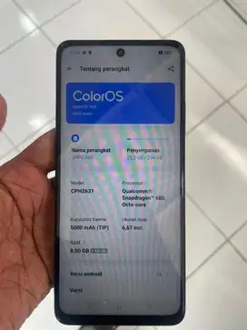 Di jual oppo a60 baru pakai beluk yampek 1 bulan ram 8/256