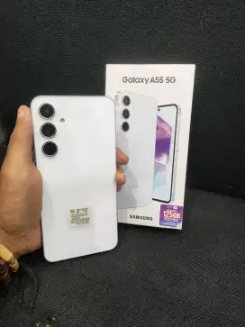 Samsung A55 5G 8/256 resmi sein, mulus seperti baru, Fullset Ori,
