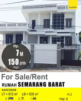 DIJUAL DAN DISEWAKAN RUMAH DI SEMARANG BARAT A4453