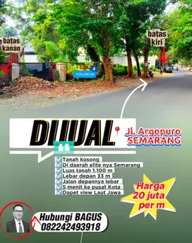 Dijual tanah kosong daerah elite SEMARANG